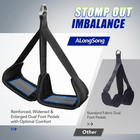 Pull Up Assistance Bands With Foot Support Pedal - Upgraded Heavy Duty Resistanc