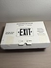 Led Exit Sign Emergency Light Compact Combo Double single Face W battery Backup