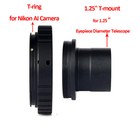 T-ring And M42 To 1 25  Telescope Adapter  t-mount  For Nikon Cameras