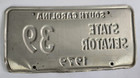 1979 South Carolina State Senator License Plate   39
