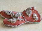 Antique Iroquois Native American Beaded Boot Shaped Pin Cushion Circa1900