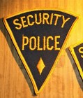 Gemsco Nos Vintage Patches - 1 Pair -  2  Security Police - Original 40 