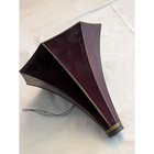 Antique Thomas Edison Fireside Phonograph Horn Maroon 8 Panel Octagon
