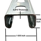 13 16 X 1-5 8 X 60 Inches  Galvanized Steel  Slotted Strut Channel