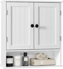 24  Wall Hanging Medicine Cabinet Bathroom Storage Shelf Organizer White Door