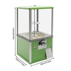 25-cent Gumball Machine 20  H Vending Coin Bank Vintage Gumballs Dispenser Green