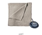 Microplush Electric Heat Bed Heated Blanket Sunbeam King Size Mushroom Beige Tan