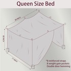 No-see-um Mesh Square Mosquito Net For Queen Size Bed 2 Openings Ne    Fast Ship