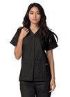 Adar Universal Women s Scrub Set Snap Front Scrub Top   Multi Pocket Scrub Pants