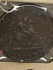 1857 Bank Of Upper Canada One Penny Xf Antique Original Coin Free Shipping