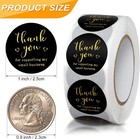 Thank You Small Business Stickers 2000pcs 1 Inch Adhesive Labels 4 Rolls 3-color