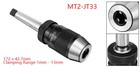 Keyless Drill Chuck Mt2 Morse Taper Mount Adjustable 1 32 -1 2  1mm-13mm 3-jaw