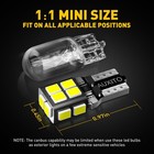 10-100x 194 Auxito Led 168 T10 Plate Light Bulbs License Interior Bulb White Car