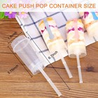 Csdtylh 24 Pack Cake Push Pop Containers With Lids  Muti-purpose Clear