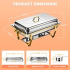 Chafing Dish Buffet Set 4 Pack 9 L Stainless Steel Chafer For Catering