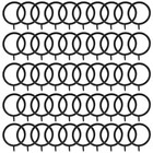 Black Curtain Rings  Metal With Eyelets  50 Pack