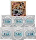 Complete Set Of 11 Turkish Nylon Long Neck Oud Strings  Silver Plated