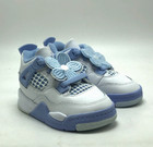  new  Toddler Baby Nike Jordan 4 Retro  td  White aluminum-blue  ib8961 100      