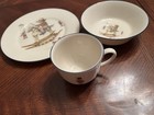 Lenox Special Child   s 3 Pc Dinnerware Set Boy Rocking Horse Bowl Plate Cup  Vtg