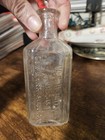 Antique Embossed Glass Medicine Pharmacy Bottle Columbia Sc