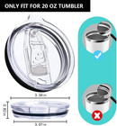 2 Pack 20 Oz Replacement Lids Compatible For Yeti 20 Stainless Steel Tumbler