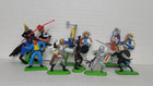 Britains Ltd 1971 Vintage Figures Knights Horses Deetail Toy Soldiers Lot Of 8