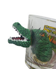 Lounge Around In Daytona Beach Shot Glass 3d Crocodile Croc Palm Trees Reverse
