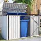 46 Cu ft Outdoor Storage Box Sheds Horizontal Cabinet Box For Bikes Trash Cans