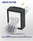 Dual Multi-surface Rubber Brushes   3 Filter   3 Edge-sweeping Brushes