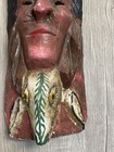 Large Antique Hand Carved Mexican 3d Mask Mexico Folk Art 22    Wall Decor Vintage