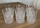 Antique American Brilliant Cut Crystal 3 3 4    Tumbler Old Fashioned - Set Of 6