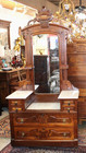 American Antique Eastlake Victorian Mahogany Dresser   Vanity