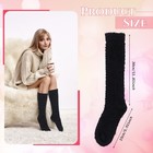 2 Pairs Fuzzy Socks For Women Soft Warm Fluffy Knee High Socks Winter Cozy Lo   