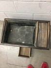 Antique Japanese Hibachi Wooden Tea Cabinet Copper Liner Asian Collectible