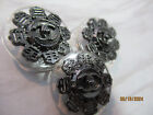Chanel 3 Dark Silver Color Cc Logo Lucite Buttons 20mm Lot 3