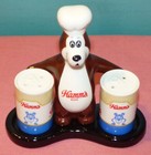Hamm s Beer Chef Brown Bear With Two Cans Salt   Pepper Shaker Set 2006