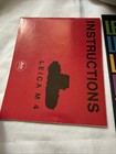 Vintage Leica Leitz Wetzlar M4 Empty Camera Box Instruction Manual Paperwork