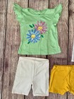 Toddler Girls Summer Clothing Bundle Size 3-4t Tops Shorts Lot 7 Pieces