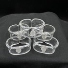 Lucite Pineapple Napkin Rings Set Of 6 Clear Acrylic Vintage Taiwan Table Decor