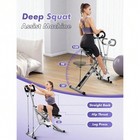       foldable Squat Machine W  4 Resistance Bands  330lbs Capacity - Pink