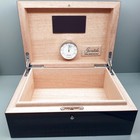 Humidor Gentili Ebano Macassar 10 Cigars Handmade In Italy