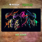 Tmnt Mtg Playmat Stitched Edges Gaming Mat Free Bag