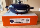 Le Creuset Olive Branch Collection Signature Iron Braiser 3 5 Qt Indigo Blue New