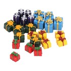 25pcs Miniature Christmas Present Boxes Resin Ornaments For 1 12 Dollhouse Decor