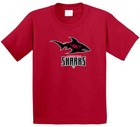 Jacksonville Sharks Arena Football League Team Fan Logo T Shirt