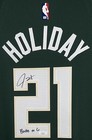 Jrue Holiday  bucks In 6  Signed Nike Authentic Adv Autograph Nba Jersey Jsa Coa