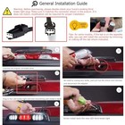 Raptor_style 3-dot Led High Mount Third Brake Light Kit Compatible Smoked Lens