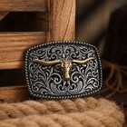 Western-style Metal Belt Buckle     Unique Retro Cowboy Vintage Apparel Accessory