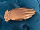 Vintage Volupte Golden Gesture Hand Powder Compact With Cloth Bag