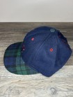 Vintage Made In Usa Ping By Karsten Wool Plaid Golf Strap Back Hat Rare